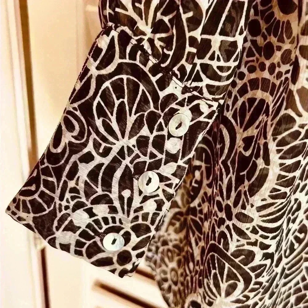 2-PIECE:  CHICO'S TUNIC BLOUSE AND UNDERPINNING SHELL, CHICO'S SIZE 3 LARGE - Picture 5 of 6
